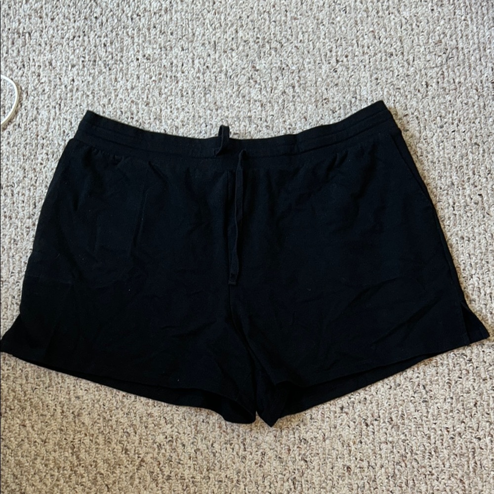 Ava & Viv Black Athletic Shorts with Drawstring Waist